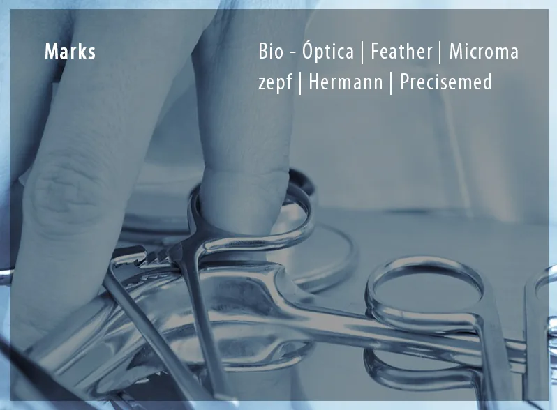 Brands: Bio-Óptica, Feather, Microma, Zepf, Hermann and Precisemed